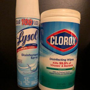 COPY - Clorox Wipes & Lysol Spray !